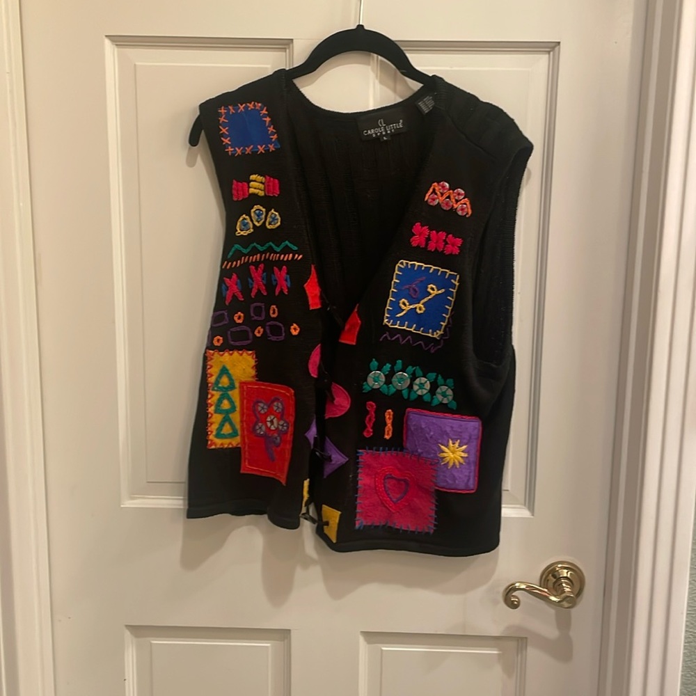 Vintage embroidered vest